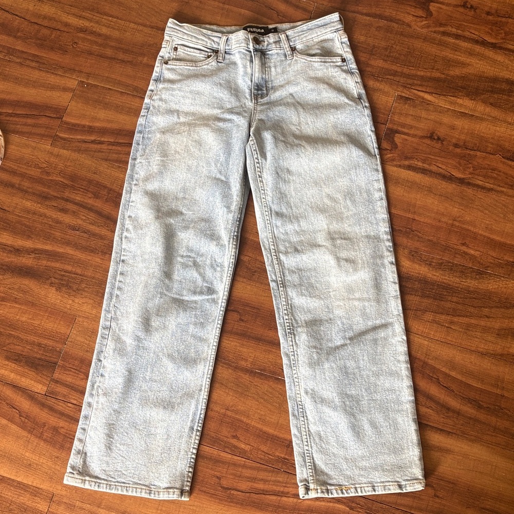 RSQ Light Blue Denim Jeans with Gold Stitching